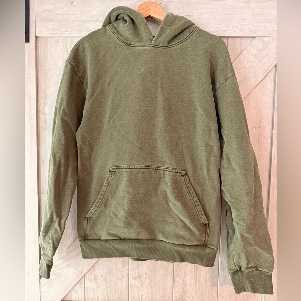 TALENTLESS Heavyweight Hooded Sweatshirt Men’s Size Medium Army Green